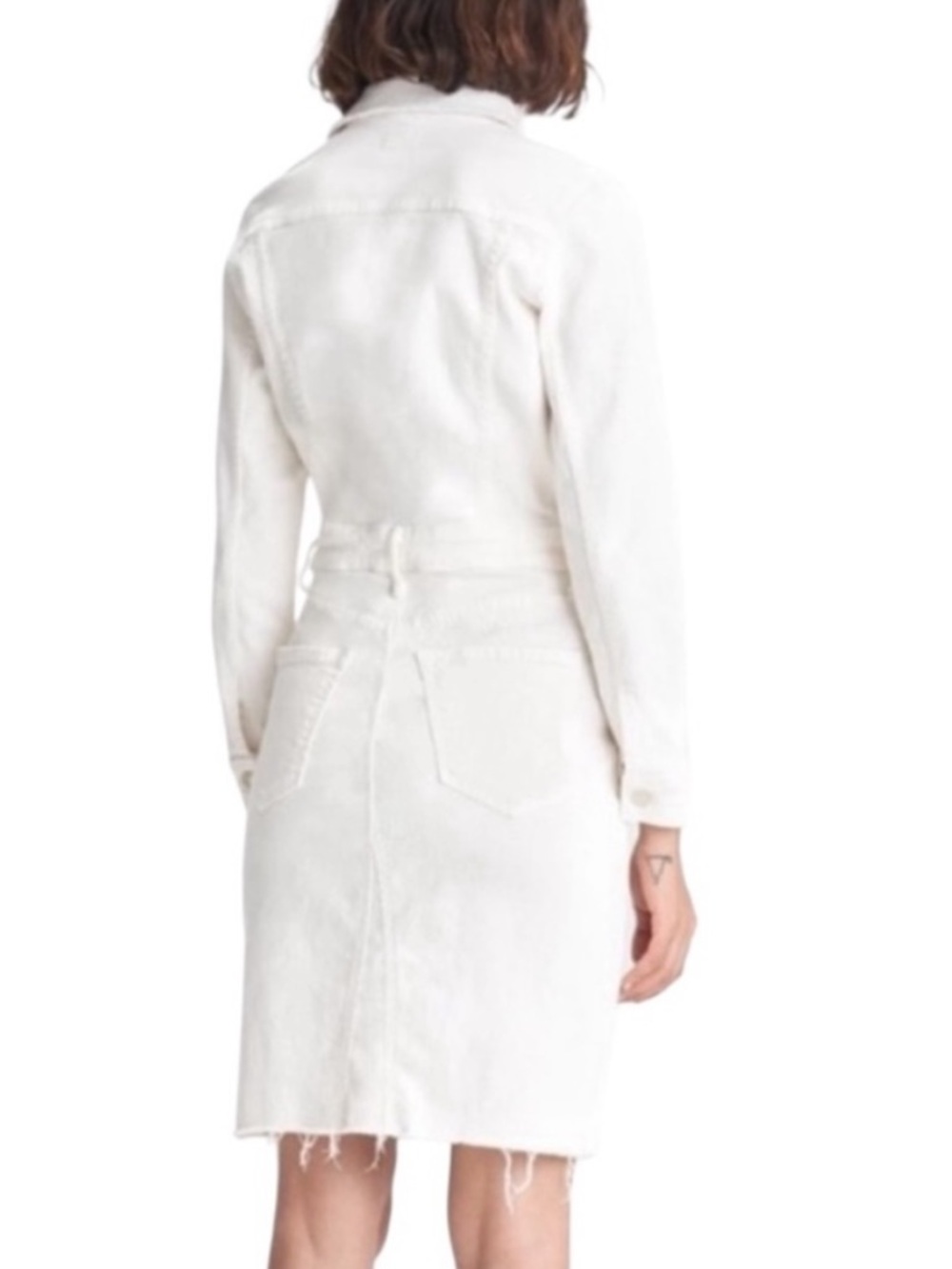Mother White Denim Dress - Picture 12 of 14